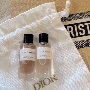 Dior travel size perfumes and dustbag